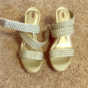 Strappy wedges brand new